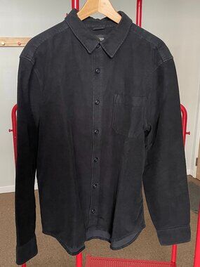 Duer No Sweat Moleskin Button Up Shirt - Black - Size L